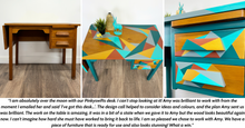 Load image into Gallery viewer, Mid century desk upcycled by Pinkyswifts in Northamptonshire