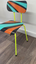Load and play video in Gallery viewer, Retro multi-coloured chair