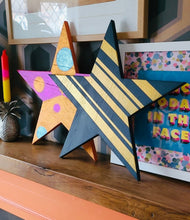 Load image into Gallery viewer, Upcycled wooden stars
