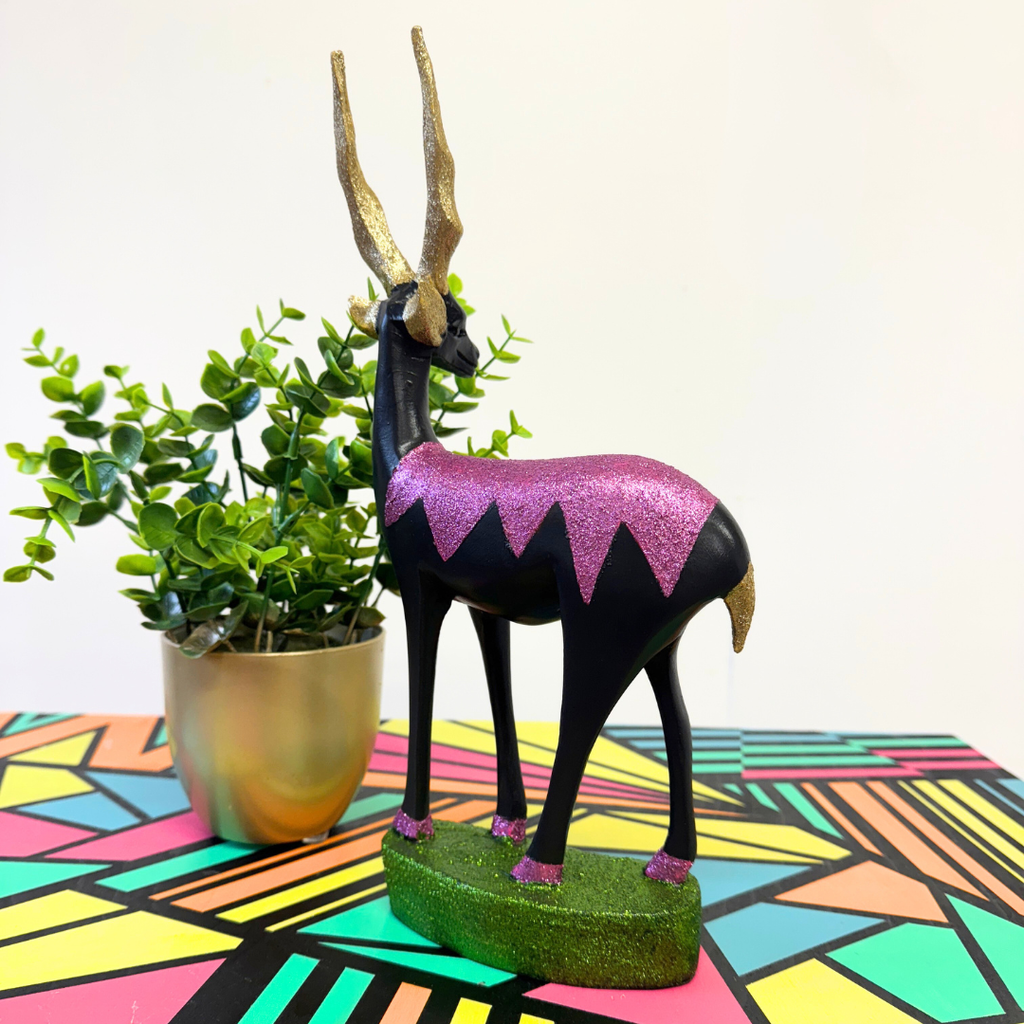 Vintage Wooden Stag