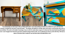 Load image into Gallery viewer, Mid century desk upcycled by Pinkyswifts in Northamptonshire
