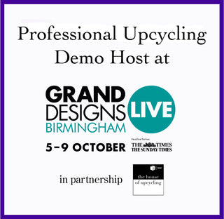 Professional upcycling demo host at Grand Designs Liver Birmingham