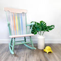 Multi coloured rocking chair