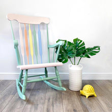 Load image into Gallery viewer, Multi coloured rocking chair
