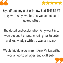 Load image into Gallery viewer, Google review for Pinkyswifts workshop
