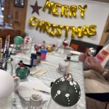 Load image into Gallery viewer, Handpainted ceramic bauble painting workshop

