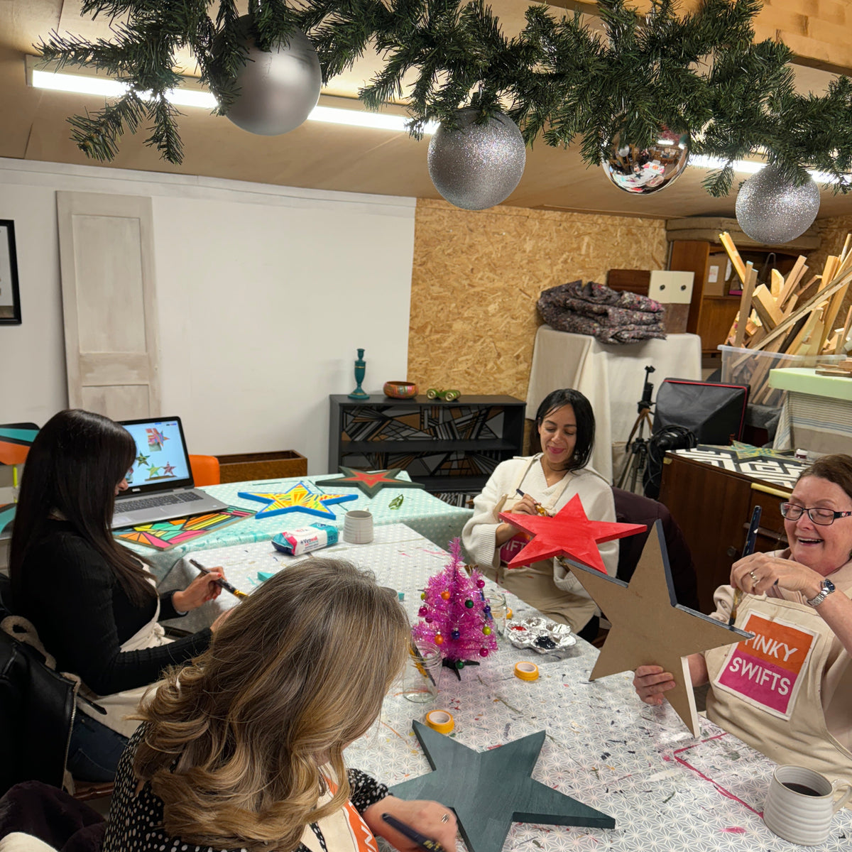 A Little Christmas Magic: Hand-Painted Christmas Star workshop