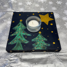 Load image into Gallery viewer, christmas handpainted tealight stand

