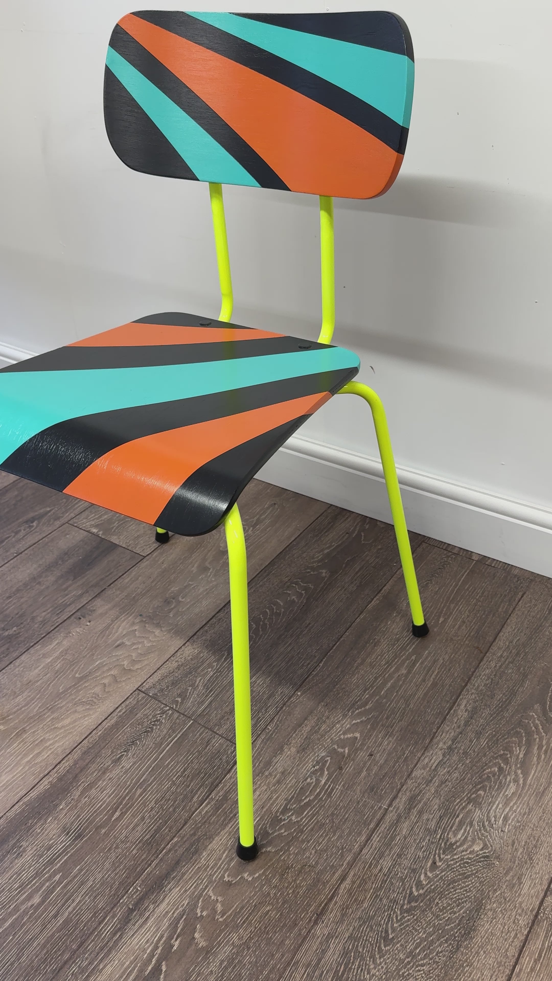 Retro multi-coloured chair