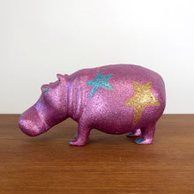 Load image into Gallery viewer, Hippo - upcycled vintage animal
