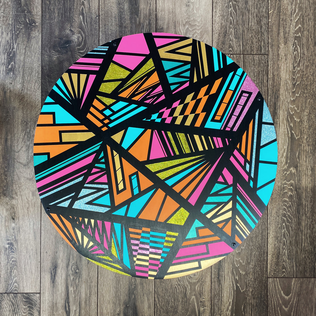Colourful Round Coffee Table