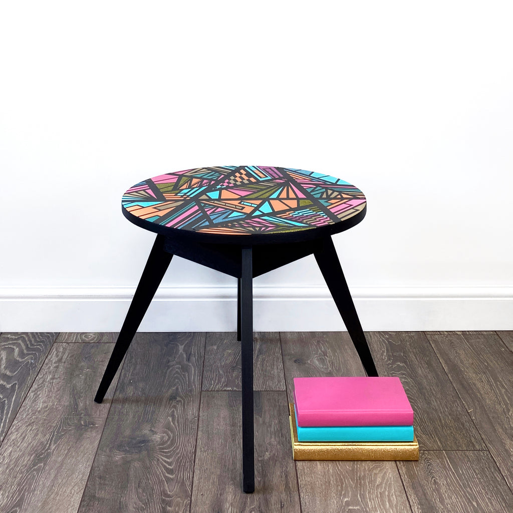 Colourful Round Coffee Table