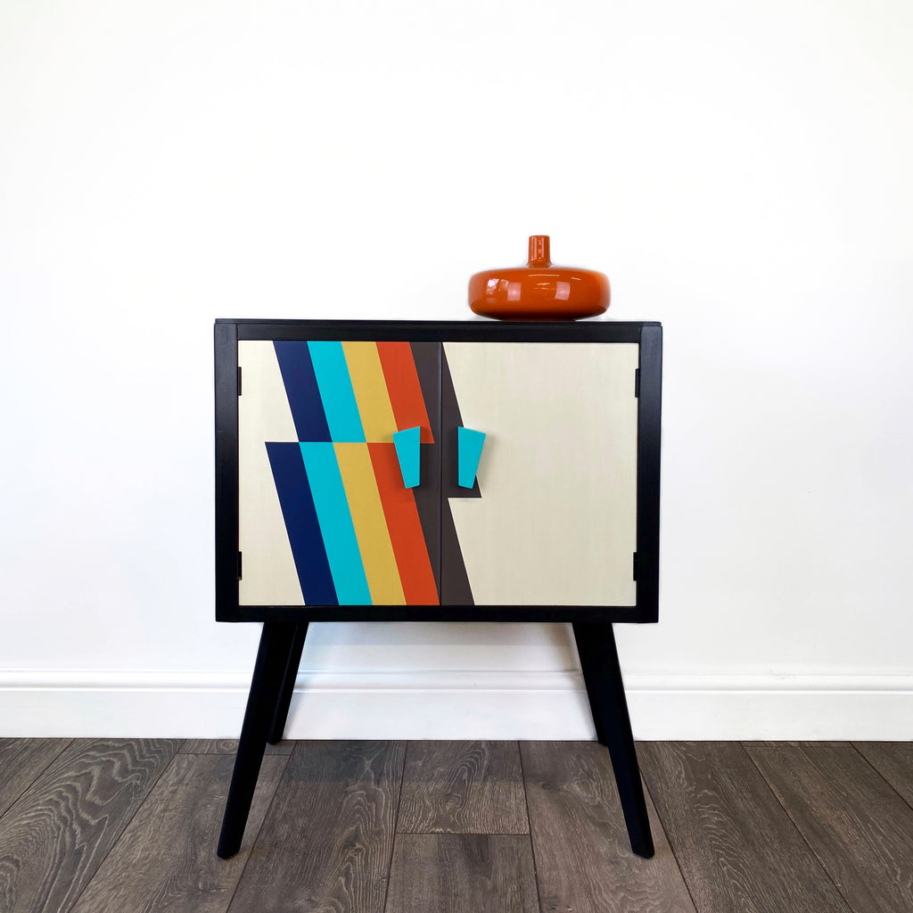 Mid century retro record cabinet