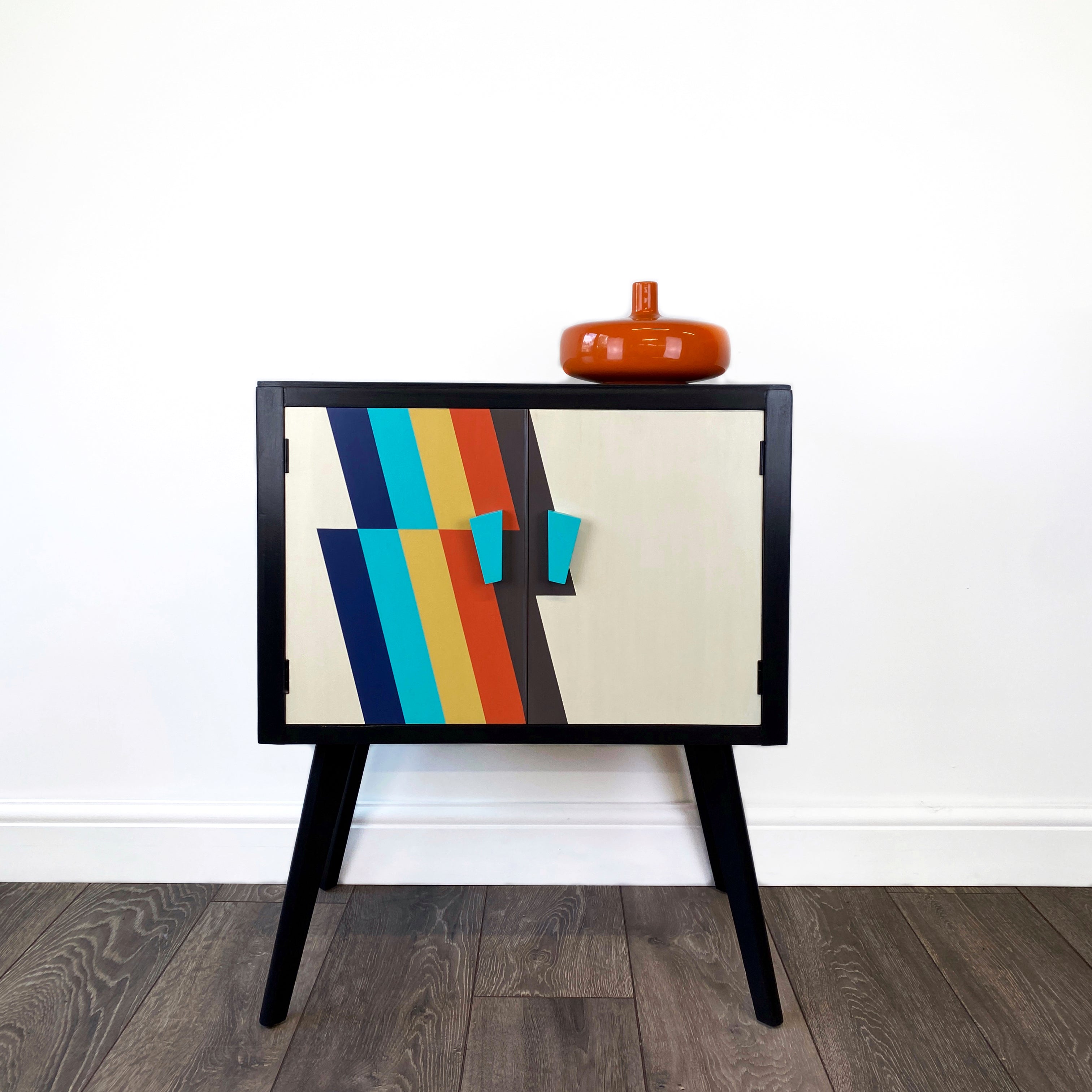Mid century retro record cabinet