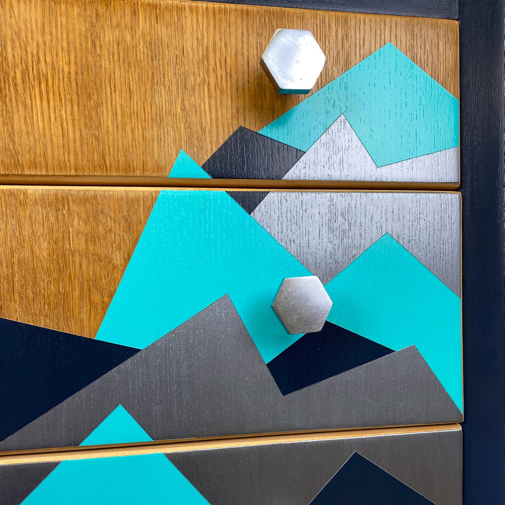 Lebus 3 Drawer Chest in oak and beech